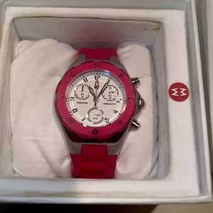 Michele jelly bean watch brand new in box pink